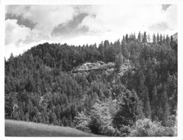 Foto 11 x 9 Eisenbahn Zug viaduct  learnig 1956